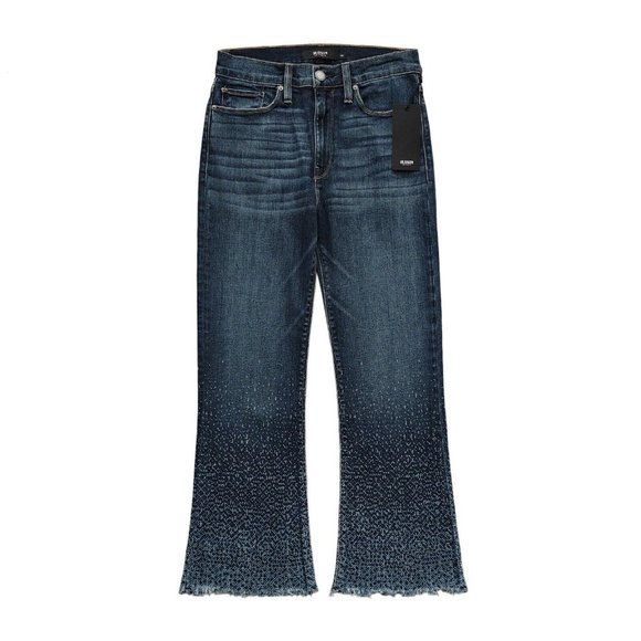 New HUDSON Holly High Rise Crop Flare Jeans 25 Blue - Picture 4 of 9